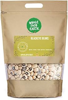 Wholefood Earth Black Eye Beans 1kg | GMO Free | Natural | Vegan | High Fibre | High Protein