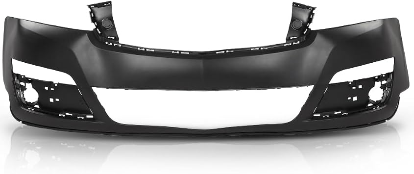 GRAND ORANGE Front Upper Bumper Cover Fit Chevy Traverse 2013-2017 23328140, GM1014107,Without Parking Aid Sensor Holes Primed Black