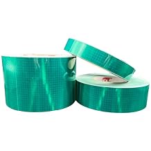 Oralite Green Reflective Tape V82 900+ Candelas 1" 2" 4" Reflexite Orafol Prismatic Single Layer 1" x 20