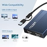 Acasis USB C to Dual HDMI DisplayLink Adapter, 4K@60Hz, 2 HDMI & 3 USB-A Ports, 100W PD Charging, USB C DisplayLink Docking Station for Mac M1/M2/M3/M4, Windows,USB A/C to Dual Monitor Adapter - Image 8