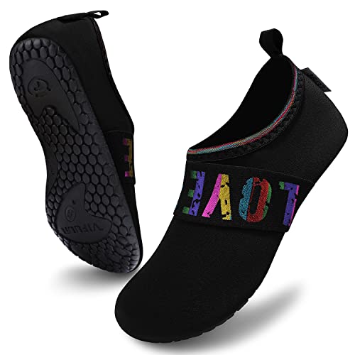 VIFUUR Water Sports Unisex Shoes LoveBlack - 7.5-8.5 Women/6-7 Men - Thumbnail 2