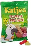 Katjes Tropenfrüchte – Kultige Fruchtgummi Süßigkeiten mit Fruchtsaft und Mango-Mark - In vielen Formen und Farben – Saftige Weingummis (200 g)