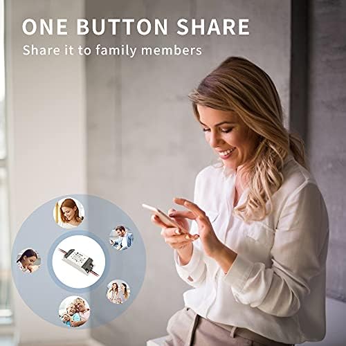 eMylo Smart WiFi Switch Relay Light Switch Wireless Remote Control Module Voice Control Outlet Timer Compatible with Alexa Google Assistant Smart Life App 90-250V 1Channel 1 Pack
