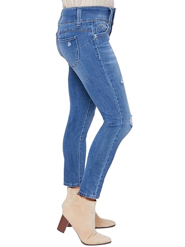 Royalty For Me Womens Women's Petite Sustainable Wannabettabutt Mid Rise Jeans2