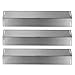 SHINESTAR Grill Replacement Parts for BBQ Grillware GGPL2100, Charbroil 463211512, Master Forge, Uniflame and Others, 3-Pack 16 1/2 inch Stainless Steel Heat Shield Plate Tent Burner Cover(SS-HP016)