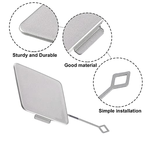 Acropix Car Front Right Bumper Towing Tow Eye Hook Cover Cap Fit For Bmw 535I 535I - Pack Of 1 Gray #TOP2