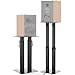 Universal Speaker Stand Pair Double Tubes Heavy Duty Bookshelf Speaker Stands 16.7