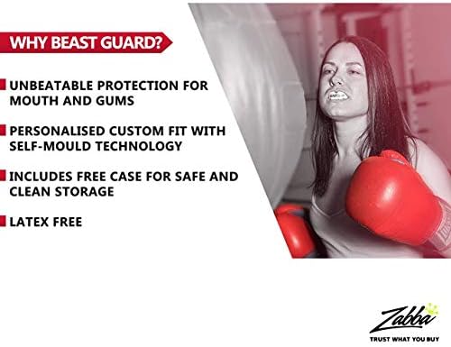 Beast Gear Ochrona ust / guma - do boksu, MMA, rugby, muay thai, hokeja, judo, karate sztuk walki i wszystkich sportów kontaktowych