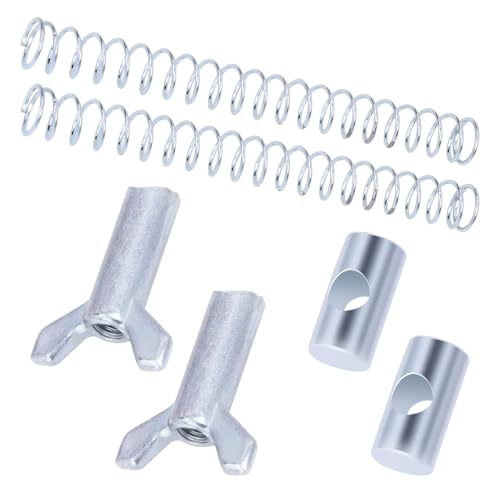 AFEISOL Rear Brake Adjuster Hardware Kit Compatible with Honda TRX125 250 300 400 450 TRX500 ATC125M ATC200M ATC200S ATC250SX ATC250ES Rear Brake Cable Adjusting Nut Kit (2 Sets)