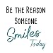 GULIGULI Be The Reason Someone Smiles Today-Inspirational Quotes Wall Decals-Vinyl Stickers for Bedroom Living Room School Office Home Decor