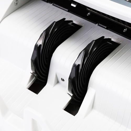 Compte de billets professionnels avec détecteur de billets faux et double écran LED – vue 5