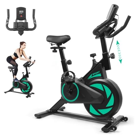 Bicicleta Ergométrica Fitness Spinning, Bicicleta Ergométrica Indoor com Ajuste de Resistência, Monitor LCD e Assento Confortável, Bike de Exercício Interno, Bike Ergometrica, Bicicleta Estática