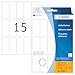 Produktbild HERMA 10610 Vielzweck-Etiketten ablösbar, 360 Stück, 20 x 50 mm, 15 pro Bogen, selbstklebend, Haushaltsetiketten zum Beschriften, matt, blanko Papier Klebeetiketten Aufkleber, weiß