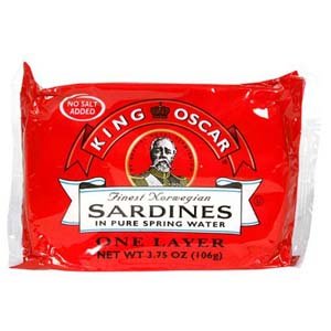 King Oscar Wild Caught Brisling Sardines In Pure Spring Water, 3.75 oz