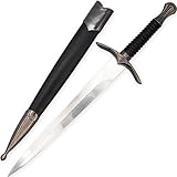 Armory Replicas - Foe of Hammer Medieval Stainless Steel Dagger - Movie Inpsired Costume Reenatcment Prop Dagger w/Hard Scabbard