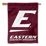 Eastern Kentucky Colonels Wordmark Double Sided House Banner Flag