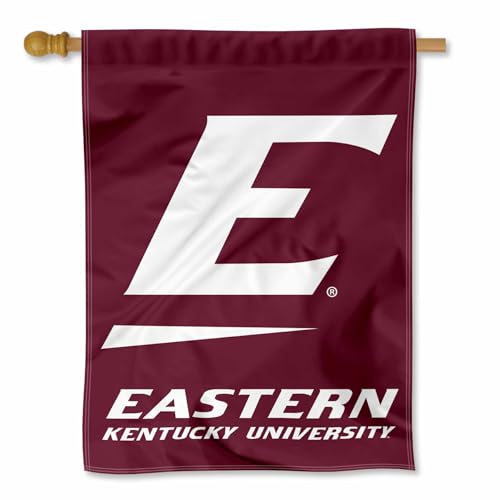 Eastern Kentucky Colonels Wordmark Double Sided House Banner Flag