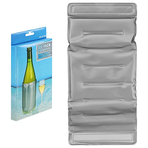 GEEZY Flexible Ice Pack Cooler Pack For Travel Picnic Camping Wine Bottle Jacket Reusable