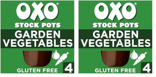 OXO Stock Pots Gluten Free Garden Vegetables with Parsley & Garlic, 4 x 20 g (80 g) (Pack of 2)