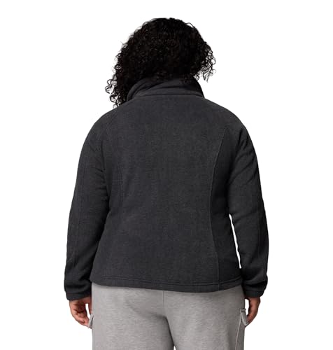 Columbia Women's Benton Springs Full Zip Fleece Jacket Charcoal Heather by Columbia - Used condition - Image 7