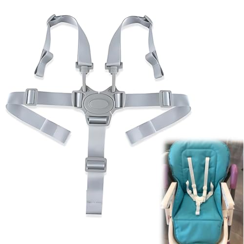 Silla Paseo Arnés Silla Coche, Cinturón de Seguridad para Trona de Bebé 5 Puntos Bebé Arneses de Correas Ajustables para Tronas Arnés para Cinturón de Seguridad Correas de Seguridads para Bebés Niños