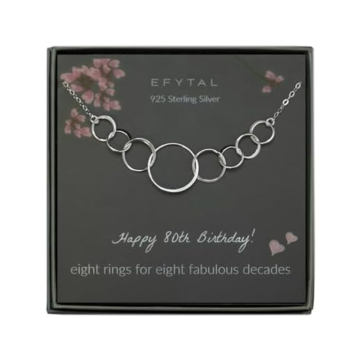 8 Rings for 8 Decades Necklace