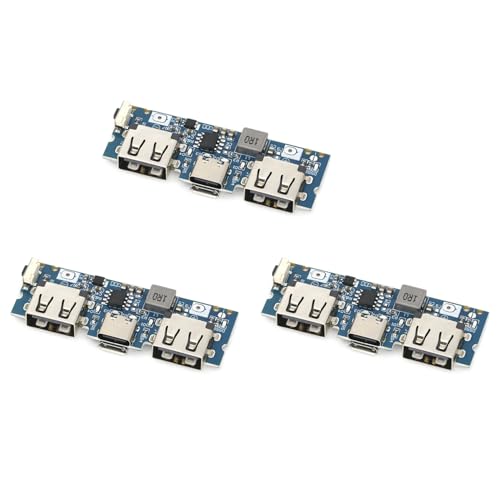 IGOHONE 3X Micro-USB/Type-C 5V 2.4A fA USB 18650 u[Xg obe[[d{[h gѓdb DIY poC p[oN ANZT[ A