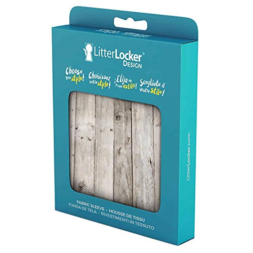 LitterLocker 10454 Fashion Housse en Tissu Motif Bois