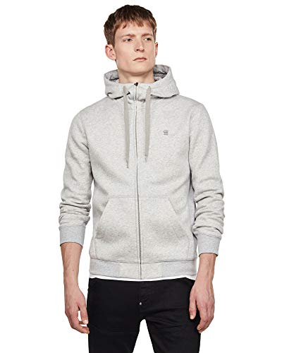 G-Star Premium Core Hooded Sweater, Sudadera Hombre, Multicolor Lt Grey Htr D16122-C235-A302 , Xl G-Star Premium Core Hooded Sweater, Sudadera Hombre, Multicolor Lt Grey Htr D16122-C235-A302 , Xl