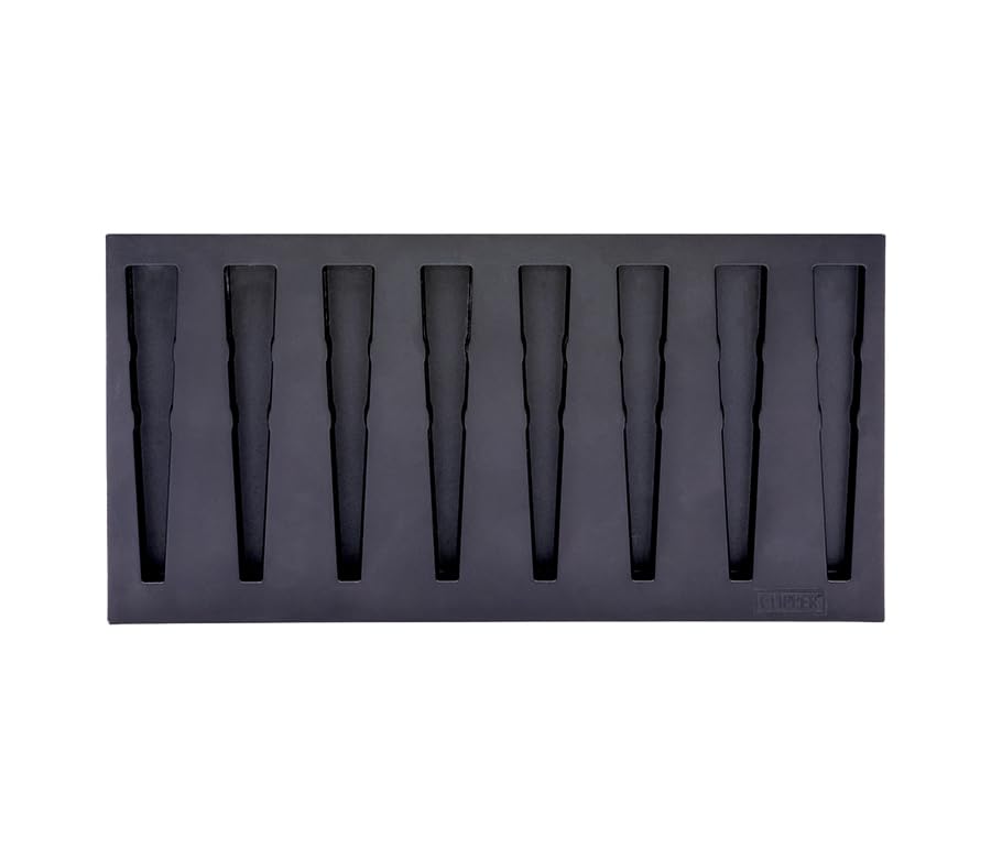 FIRE-Board® 8er | Das ultimative Sammel-Board für Clipper® Feuerzeuge | mit Standfuß, Magnetstreifen oder zur Wandmontage | Offizielles Clipper Zubehör | Schwarz