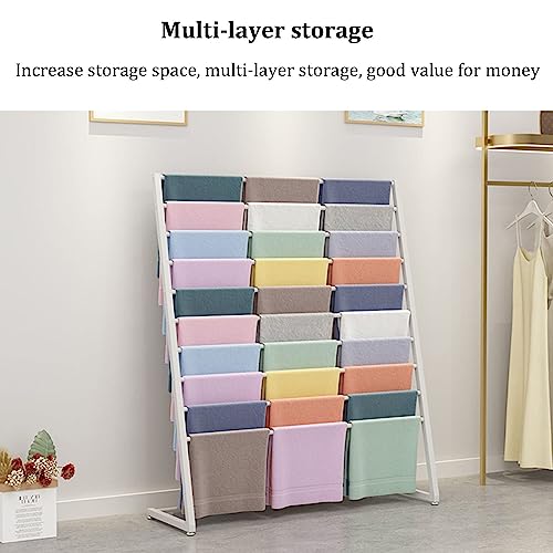 Support à suspendre au sol pour draps et textiles larges sans pli