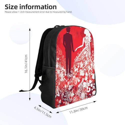 Mochila para mujer y hombre Silhouette of Love impermeable miniatura 4