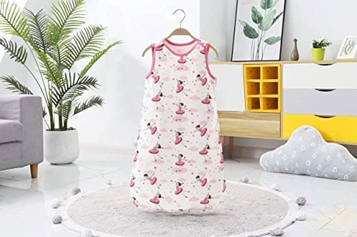 Baby Sleeping Bag for 12-18 months old | in all seasons | ballet theme Wearable Sleeping Bag | Soft, Comfy & Breathable Baby Blankets, sleeveless Swaddle Sack for Toddlers - 1.5 tog