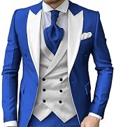 Slim Fit Men's Tuxedo 3-Piece Suit for Wedding & Prom TUXBURNTXZ