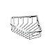 Gatco 1499 8-1/2-Inch Shower or Tub Corner Basket, Chrome