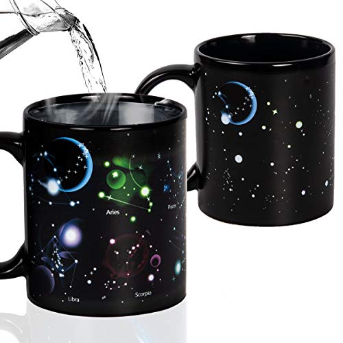 Manmon 12 Ounce Constellation Heat Sensitive Mug Changing Color Magic...