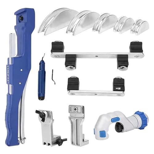 Tube Bender Kit Refrigeration Ratcheting Tubing Benders with Reverse Bending Attachment Hand Tool 1/4 to 7/8 Inch