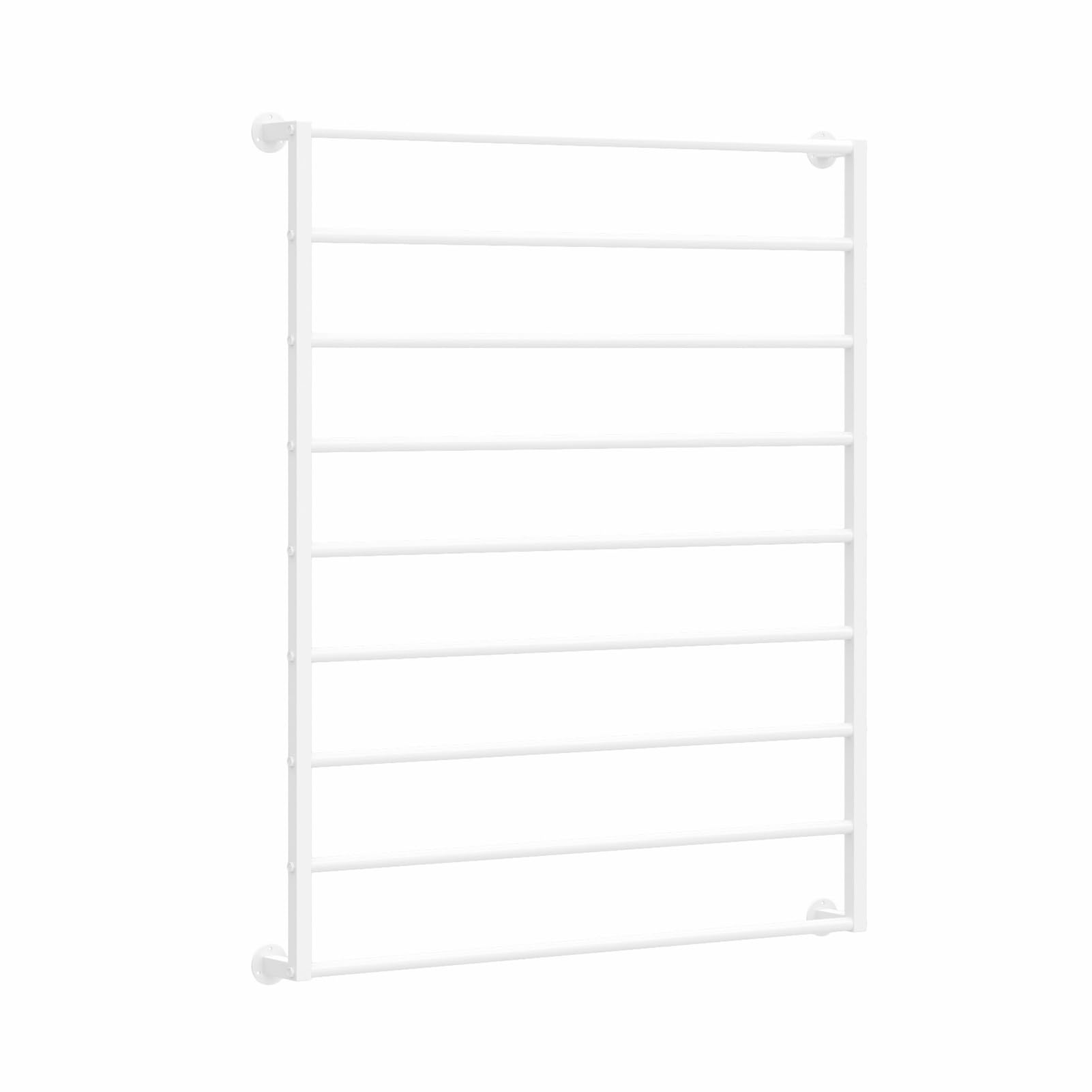 Krawatten- Und Schalhalter Für Den Einzelhandel, Wandmontierter Schalhalter, Multifunktionaler Metallständer, Platzsparender Geschenkpapier-Organizer Und Bandhalter(Weiß,60x120cm)