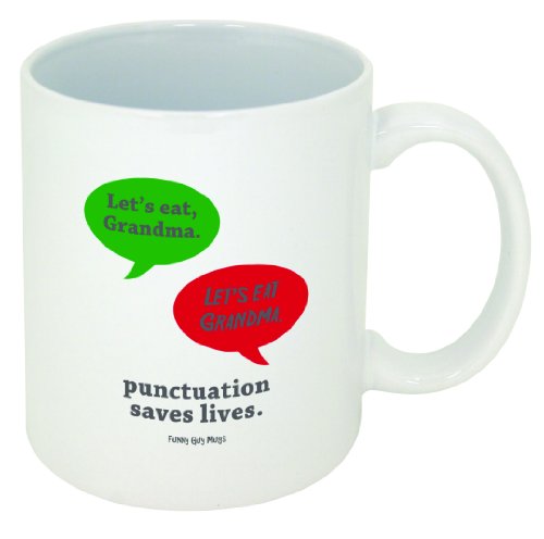 Funny Guy Mugs Let's Eat Grandma Ceramic Coffee Mug 11Oz - Funny Coffee Mug For Women And Men - Novelty Coffee Cup With Sayings - Perfect Gag Gift For Friends Coworker Boss Birthday Christmas #TOP3