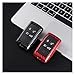 Carbon Fiber Car Key Cover Compatible For Land Rover Range Rover Evoque Discovery Sport Velar Compatible For Jagaur Key Case Fob Shell(LHB-F Silver black)