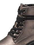 Jana Damskie buty Lace Boot Flat Tex + wegańskie półdługie kozaki, Pewter, 39 EU, Pewter, 39 EU