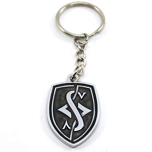 Rotary13B1 Silvia Logo - Keychain - Black