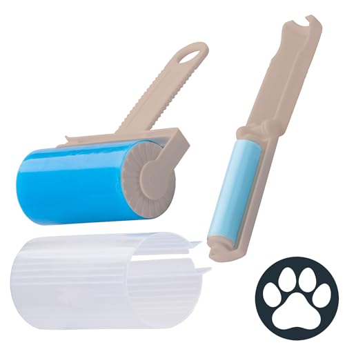 Fackelmann Set Levapelucchi Riutilizzabile con Rullo Grande e Mini Portatile