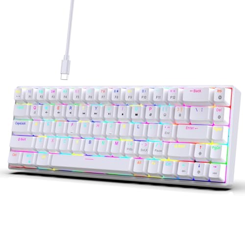 Clavier mécanique rétroéclairé 19 modes RGB et touches ergonomiques pour le jeu