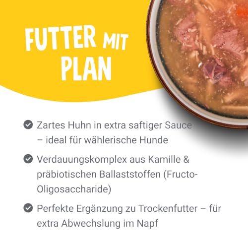 Pets Deli Topping für Hunde mit Huhn, 12x70g