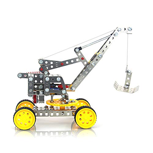 Iron Commander Erector Set - Educational Building Toys For Kids Ages 8 And Up W/ 235 Pieces, Building Blocks Stem Toys - Metal Crane Building Model With Metal Beams And Screws #TOP5