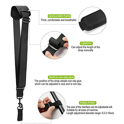 FastUU Alça de wacker, alças ajustáveis confortáveis para soprador de folhas para aparador de cordas