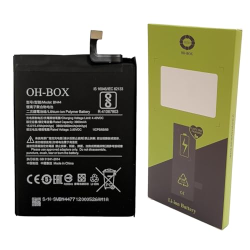 OH-BOX® Bateria Compatible con Xiaomi BN44 Redmi 5 Plus/Redmi Note 5 Dual SIM (MEG7 - MEI7)
