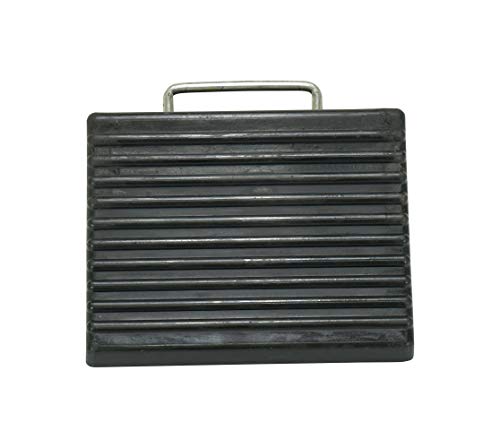 Image of Vestil RWC-3 Mini Rubber Wheel Chock, 8 inch Width, Black (Pack of 2)