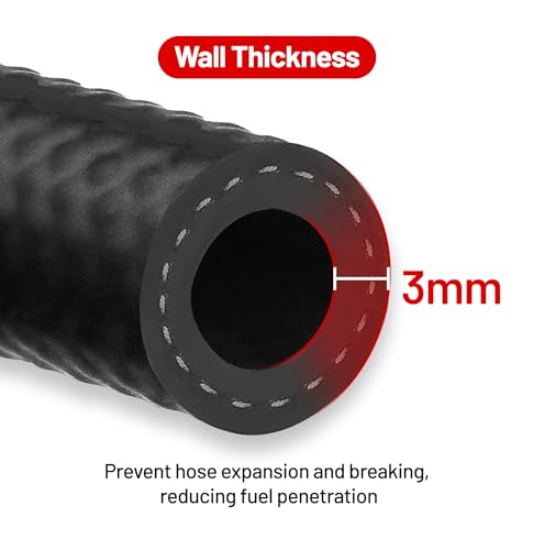EVIL ENERGY 3/8 Fuel Hose Line Push Lock NBR Rubber SAE 30R7 25FT 300PSI by EVIL ENERGY - Image 7